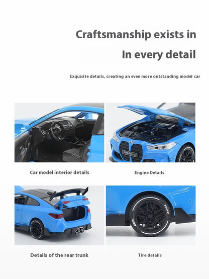 Miniature 1:32 BMW M4 Coupe Sports Car