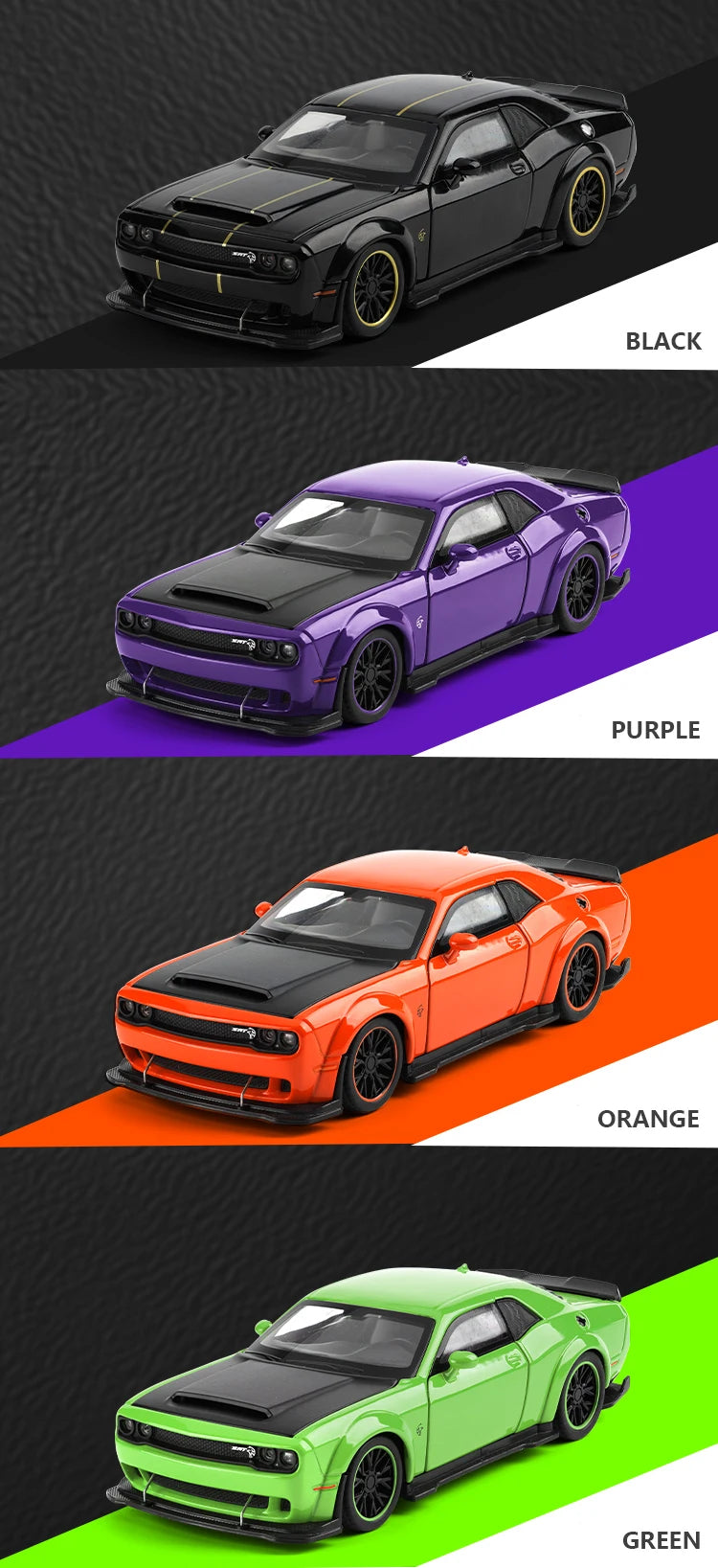 1:32 Dodge Challenger SRT Hellcat Redeye V8